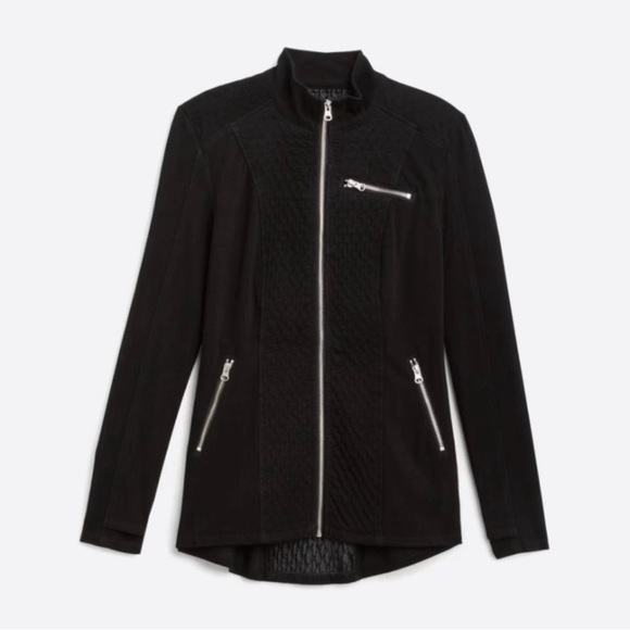 🌹NWOT:LIVERPOOL NEREUS BLACK ZIP UP JACKET - Picture 5 of 14